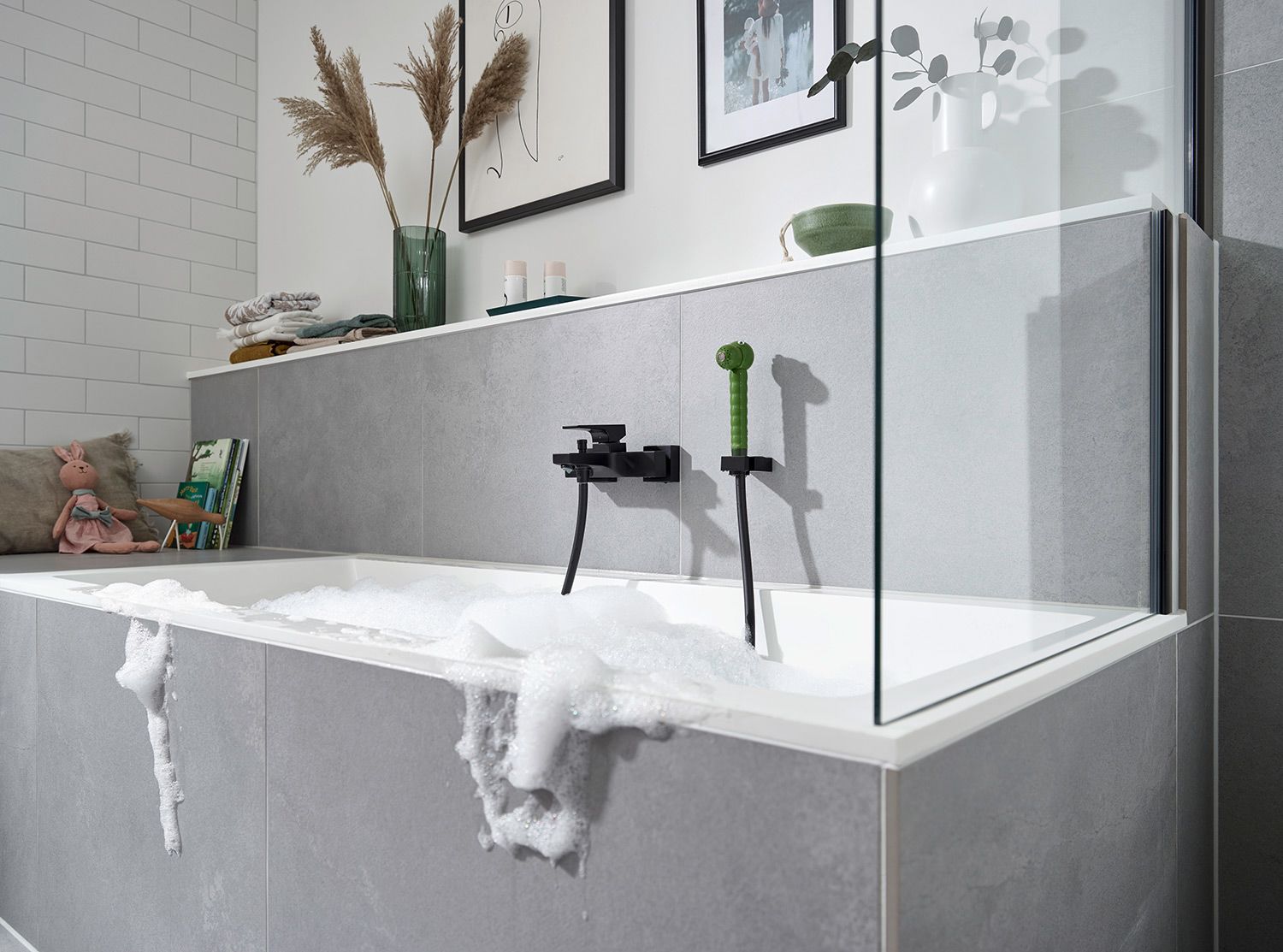 Hansgrohe Jocolino Kinderhandbrause ""Krokodil"" mit 2 Strahlarten"