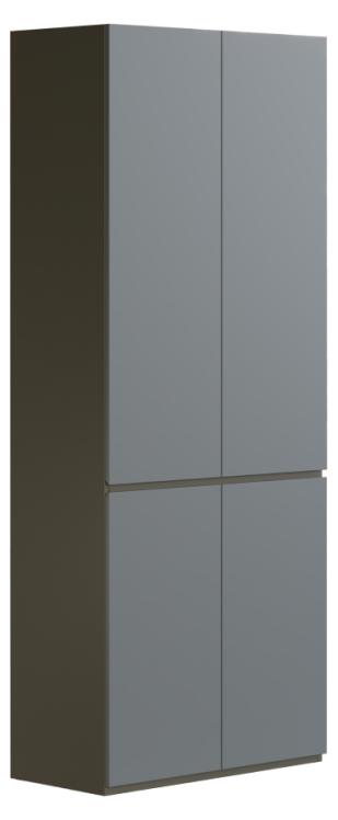 Eleganter Grauer Büroschrank Designer Holz Arbeitszimmerschränke