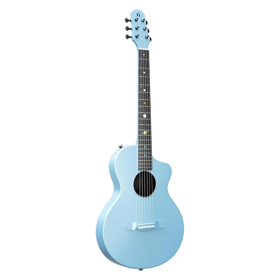 Natasha Guitars Natasha Asteroid Akustikgitarre - Carbonfaser - 38 Zoll - Stahlsaiten - Schwarz (Akustik Gitarre, Carbonfaser) (76377641)