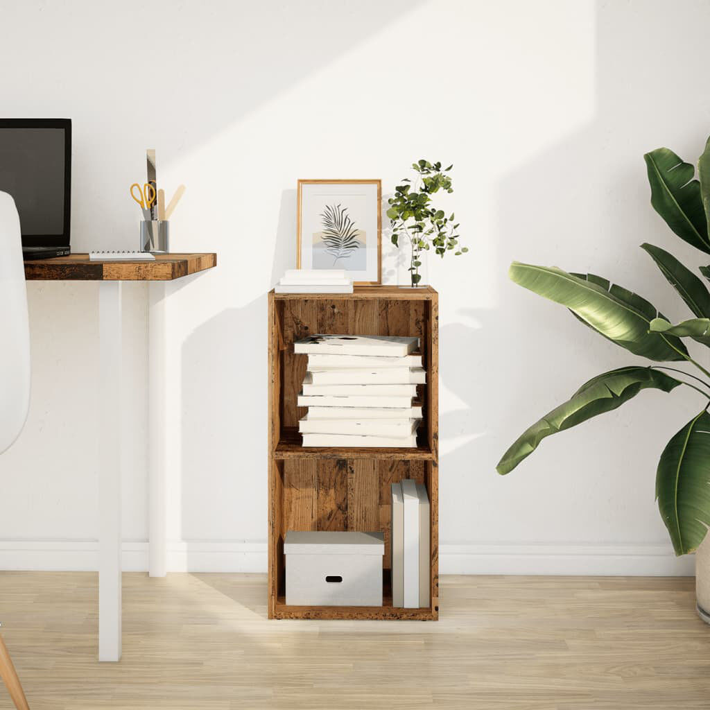 Latitude Run Analuisa Bookcase Old Wood (1 Shelves) 77cm H x 40cm W x 30cm D