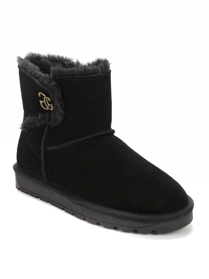 Gooce Leder-Winterboots "Gabriela" in Schwarz - 37