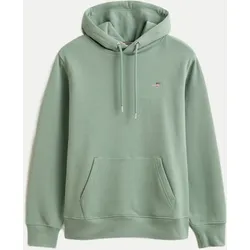 Hoodie mit Logo-Stick Grün XL