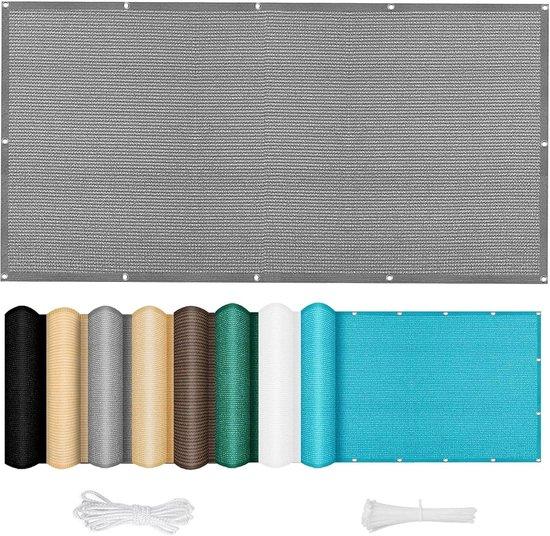 Privatscreen Windschutz - UV- und Windschutz - 180 x 900 cm - Lichtgrau
