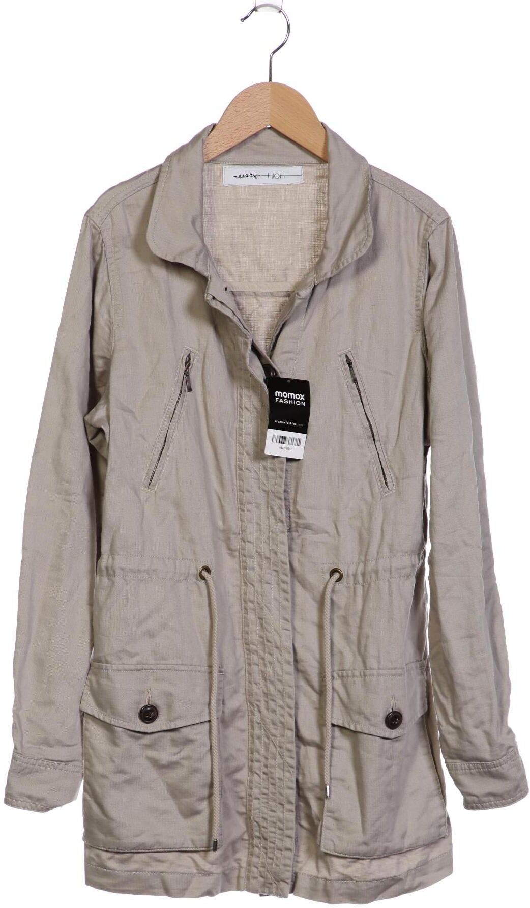 High Damen Mantel, Grau, Gr. M, Elasthan / Baumwolle - Second Hand