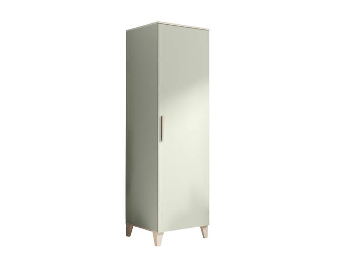 Kinder-Drehtürenschrank PRIZZI 60 x 200 cm pastellgrün/ braun