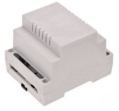 TRU COMPONENTS 4U-070907 / 1 Hutschienen-Gehäuse 70 x 89 x 65 ABS-V0 Grau 1St.