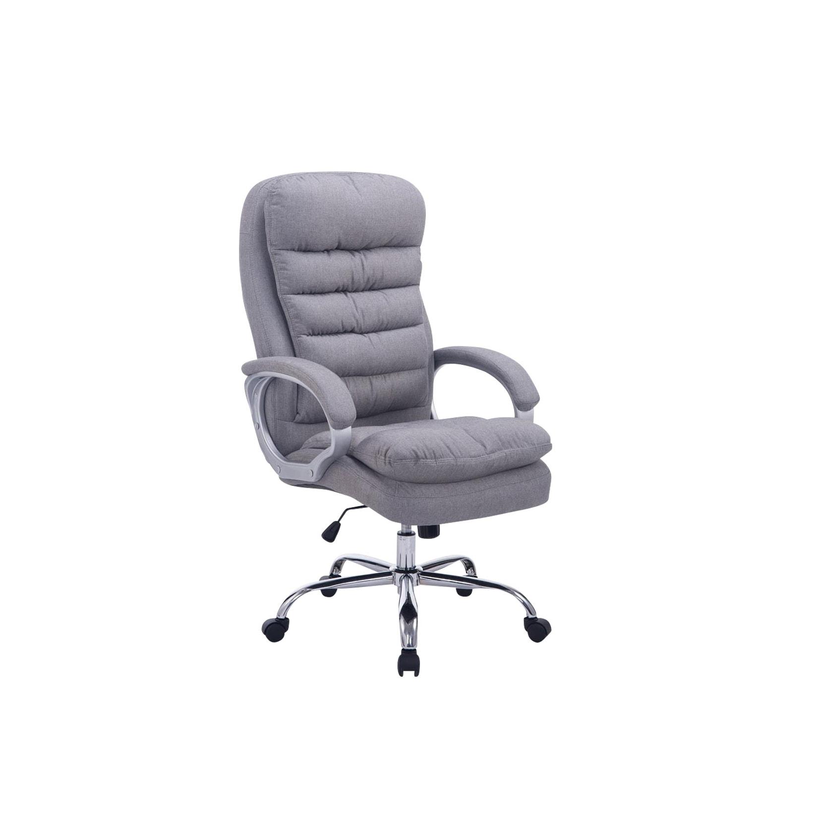 CLP Bürostuhl ergonomisch, XXL Vancouver, bis 150 kg belastbar, höhen-verstellbar, drehbar, kippbar fixierbar, Stoff