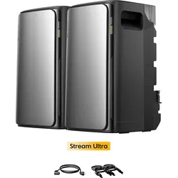 EcoFlow STREAM Ultra, All-in-One Speicher für Balkonkraftwerke, Bundle mit Mengenrabatt, by Powerness - 2 x Stream Ultra | 3840Wh / ohne Zubehör / Standardversand