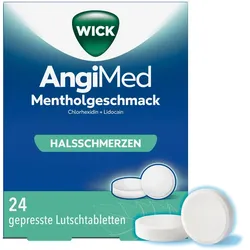 Wick Angimed Mentholgeschmack 5 Mg/1 Mg Lutschtabletten 24 St
