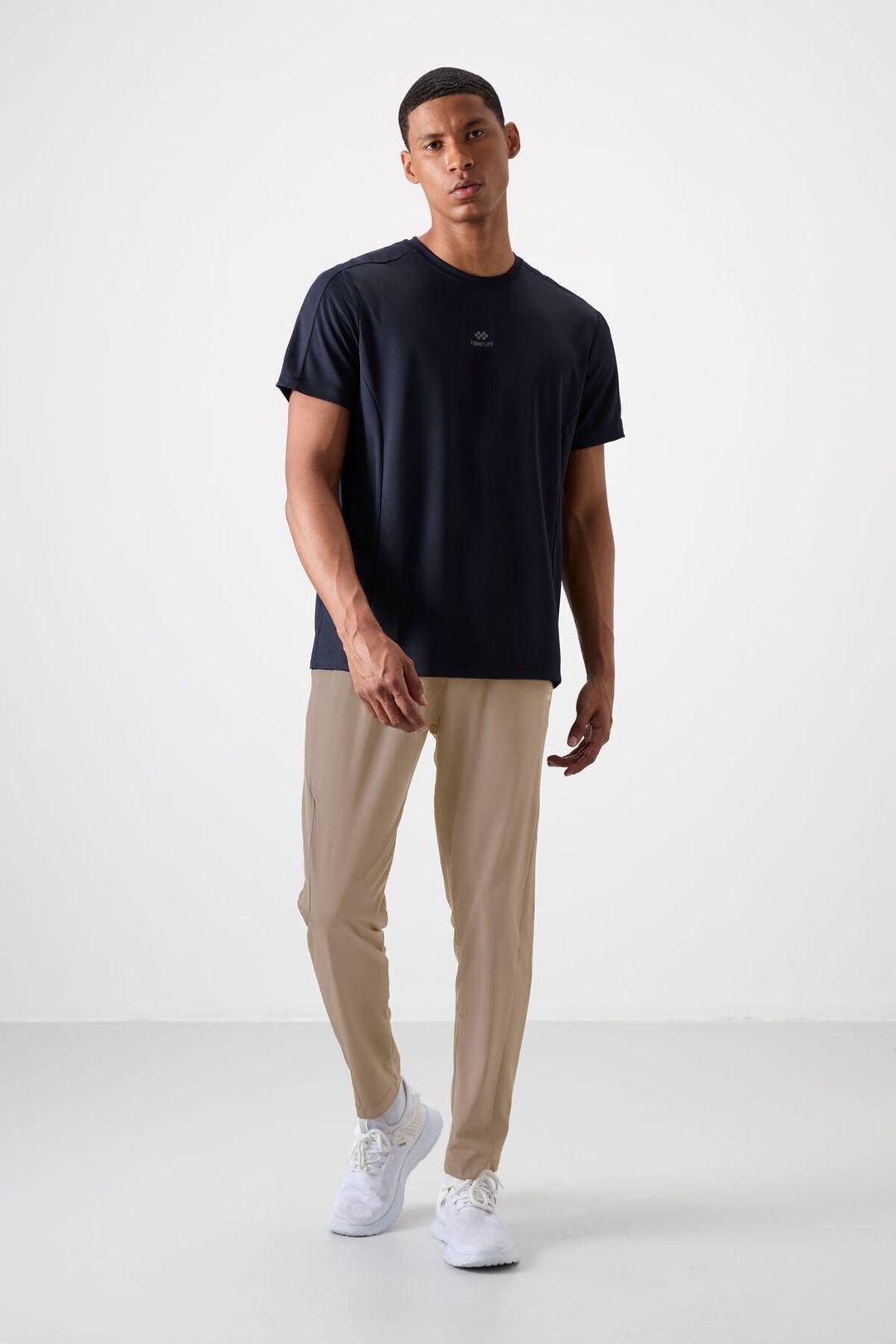 Herren Gerade geschnittene Nahtlose Jogginghose