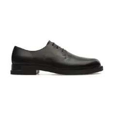 Camper für Damen. K200685-001 Lederschuhe Schwarzer Magnet (36), Wohnung, Schnürsenkel, Lässig