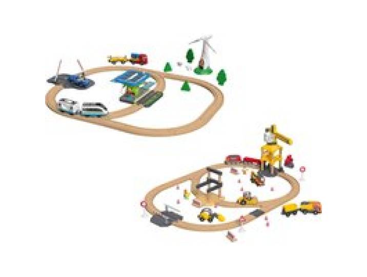 PLAYTIVE Set de chemin de fer en bois