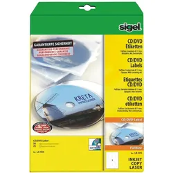 Sigel, Etiketten, CD-/DVD-Etiketten