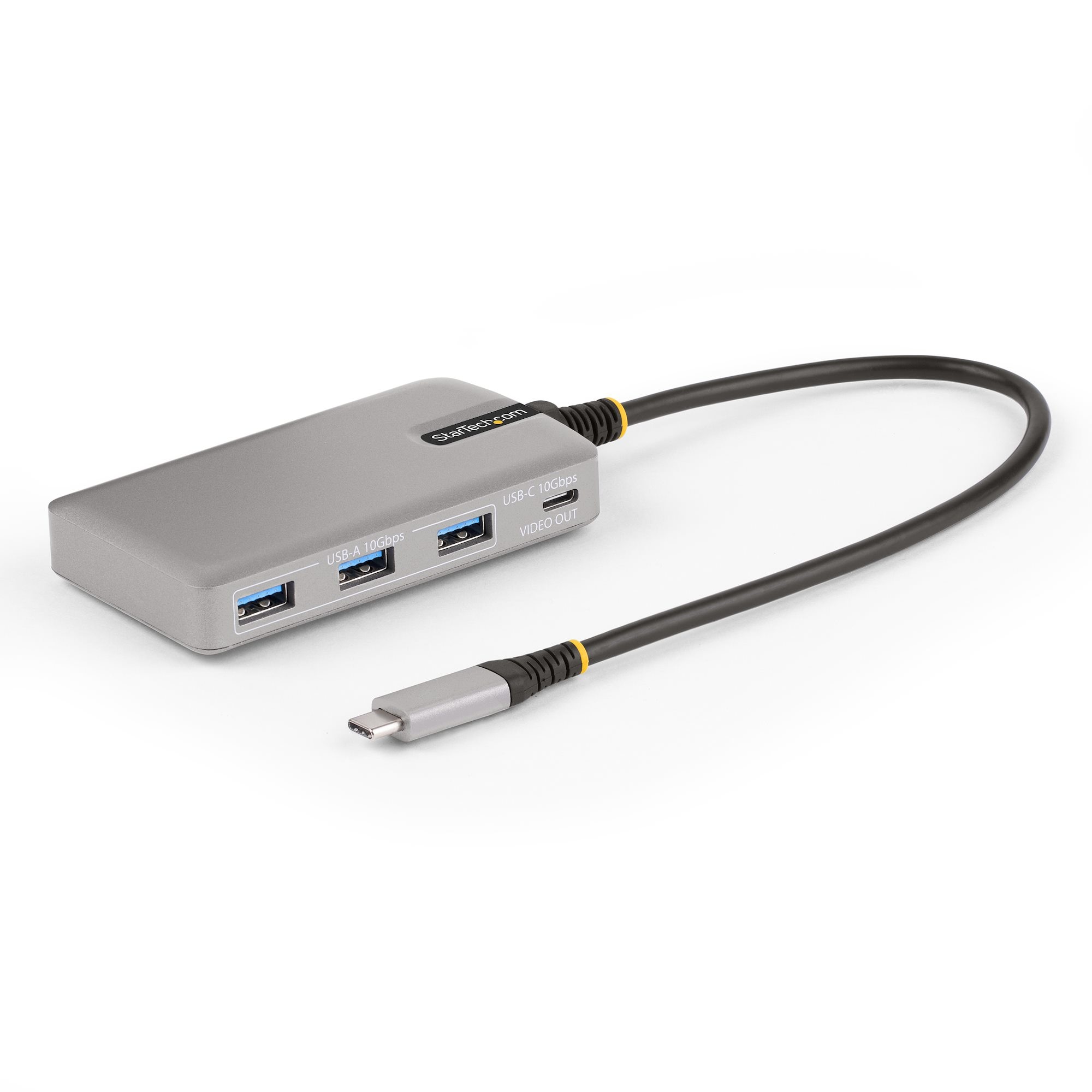 StarTech.com 4-Port USB-C Hub 3x USB-A, 1x USB-C, USB 3.2 10Gbps, DP Alt Mode 4K 60Hz, 100W Power Delivery