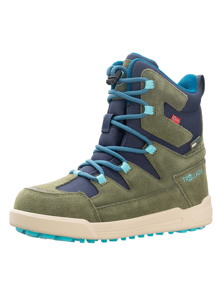 Trollkids Winterboots "Finnmark" in Grün - 32