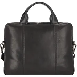 Leonhard Heyden Roma Slim Zipped Briefcase 1 Compartment (16"), Notebooktasche, Schwarz