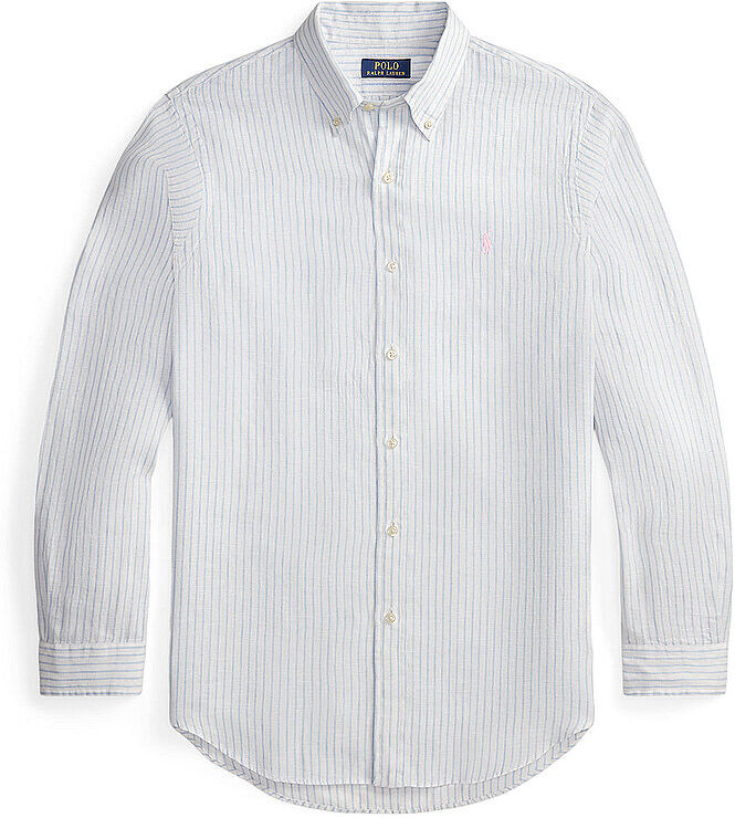 POLO RALPH LAUREN Leinenhemd Custom Fit weiss   XXL XXL