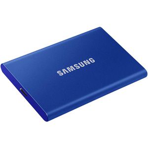 Samsung Festplatte Portable SSD T7, 1,8 Zoll, extern, USB 3.1, blau, 2TB SSD