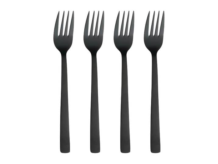 Aida Fourchette Raw, lot de 4 Noir