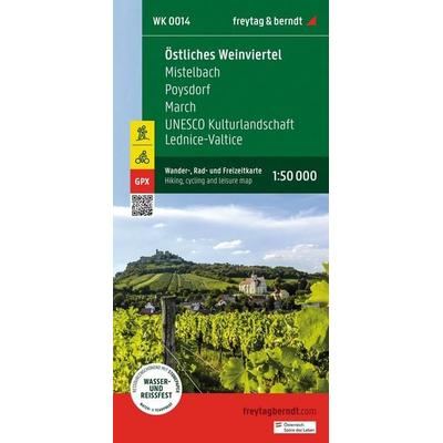 freytag & berndt Wanderkarte WK 0014 Östliches Weinviertel - Mistelbach - Poysdorf - March - UNESCO Kulturlandschaft Lednice-Valtice 1:50.000,