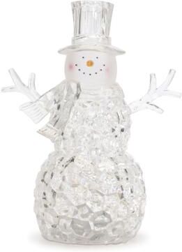 LED Snowman Snow Globe (Set of 2) by Melrose in Clear (Size ONE SIZE)