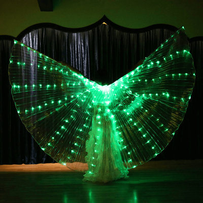 ForAllApparel Belly Dance LED ISIS Wings Green M (115 149cm)