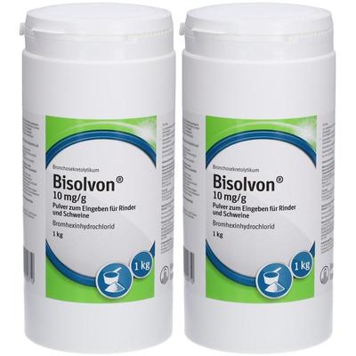 Bisolvon® 10 mg/g für Rinder und Schweine 2x1000 g Pulver