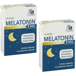 Melatonin 1mg Tabletten Doppelpack 2X120 St Tabletten