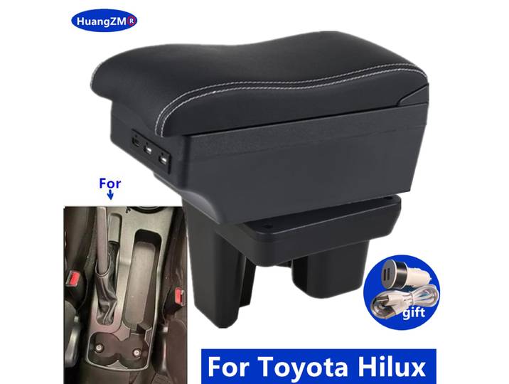 Boîte d'accoudoir pour Toyota Hilux, boîte de rangement centrale, rénovation intérieure dédiée, accessoires de voiture