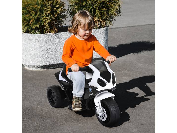 HOMCOM Moto Électrique Enfant BMW Noir Lumière/Son