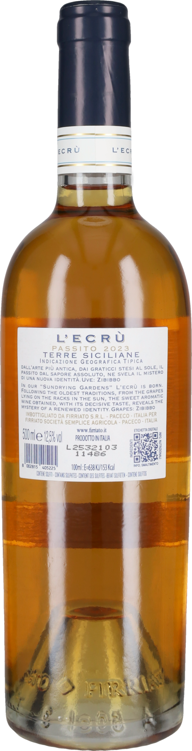 Passito 'L'Ecrù' Firriato 2023 - 50cl