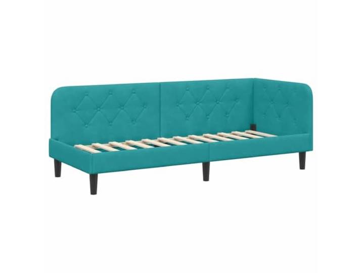 PUGYNBK Eckbettrahmen Tuquesa 80 x 200 cm Samt Wendbare Armlehne, Schlafsofa, platzsparend, modernes Design