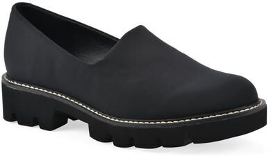 Women's Gianni Lug Sole Flat by White Mountain in Black Fabric (Size 7 M)