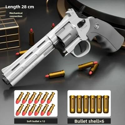 Inspired Living ZP5 Rotating Drum Soft Dart Blaster Continuous Fire Shell Ejecting Battle Pistol For Kids & Adults c