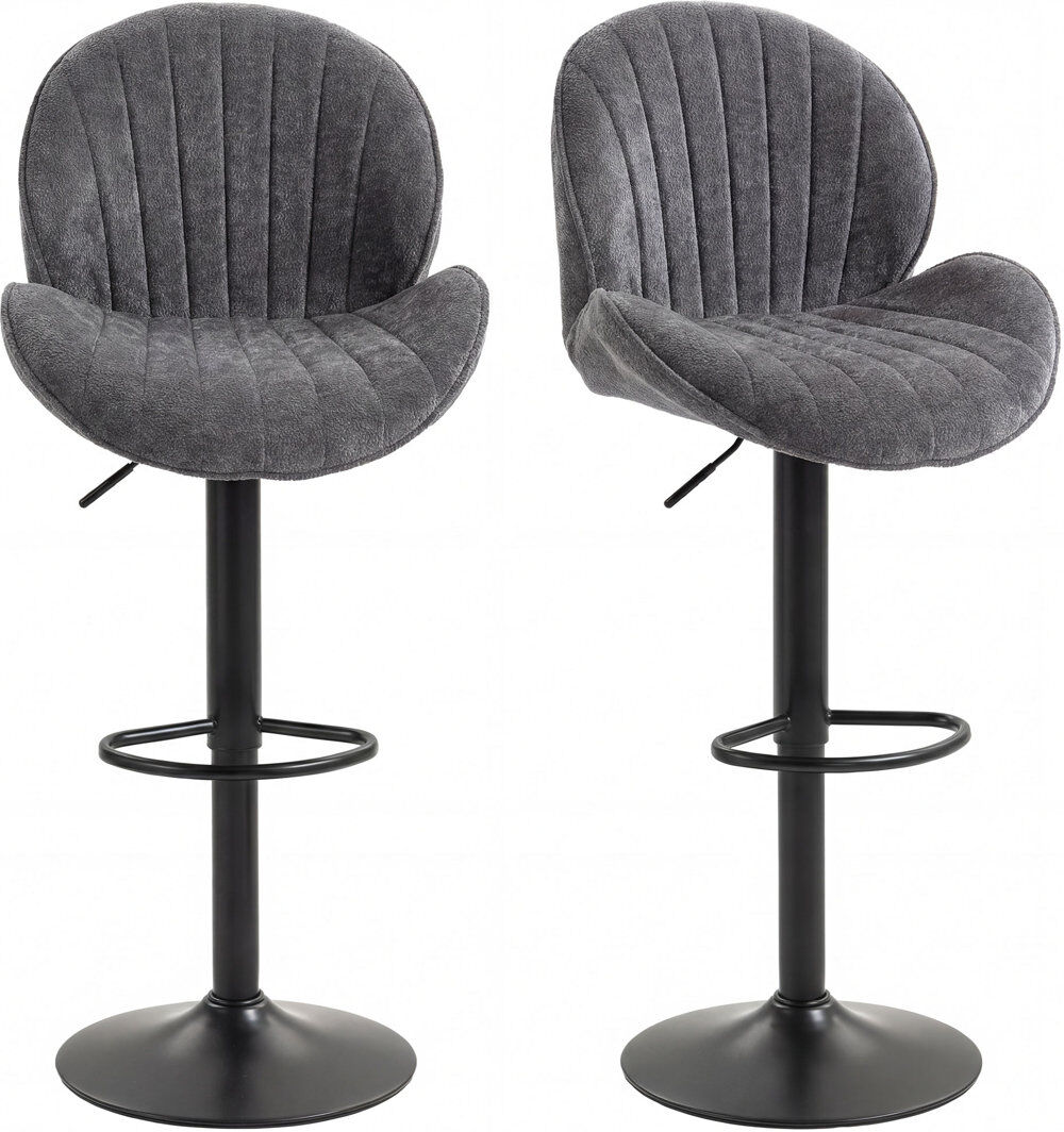 Rio Swivel Upholstered Adjustable Height Bar Stool 50cm W X 48cm D