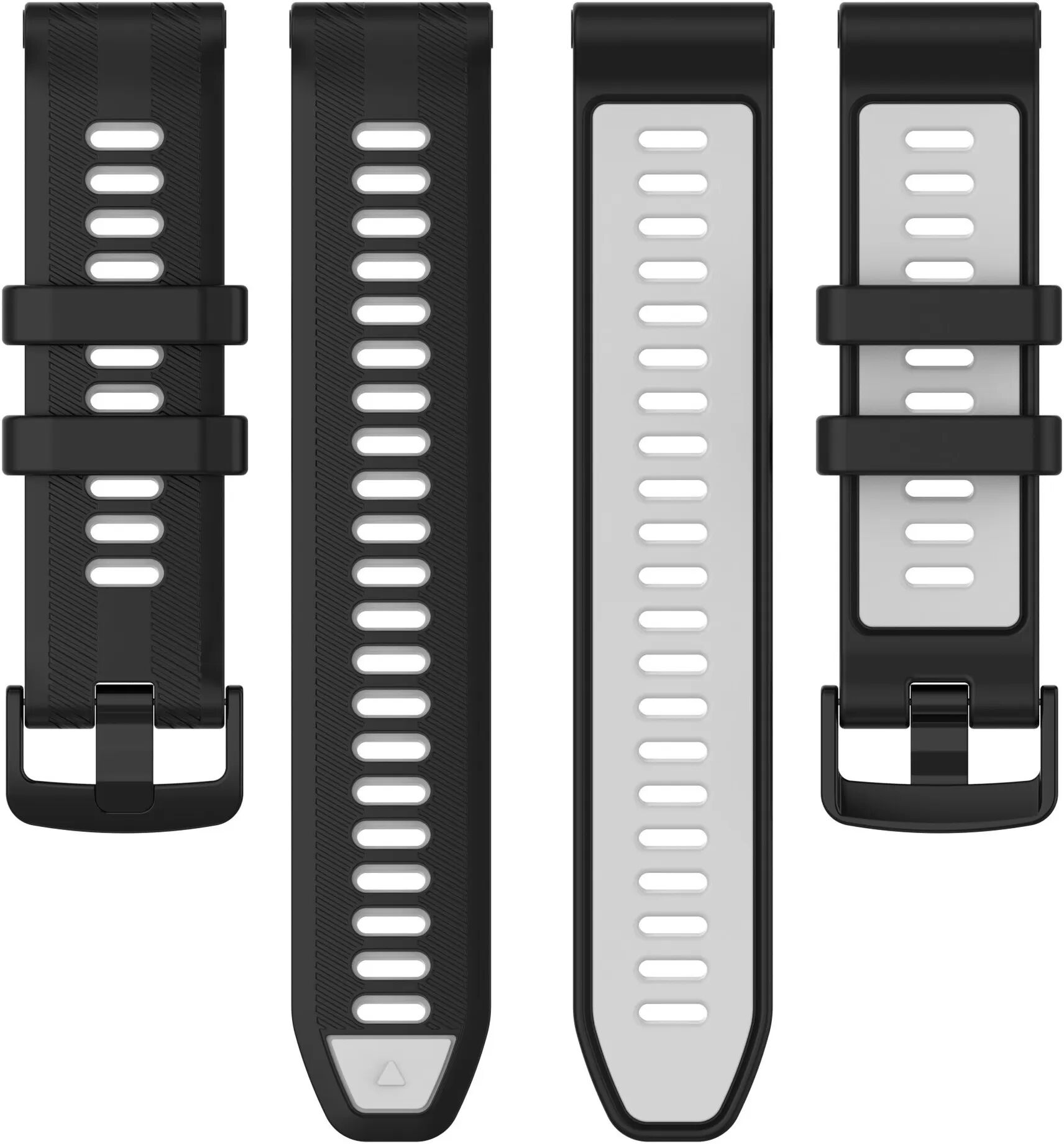 INF Schwarz-graues Silikon-Uhrenarmband für Garmin Forerunner 965