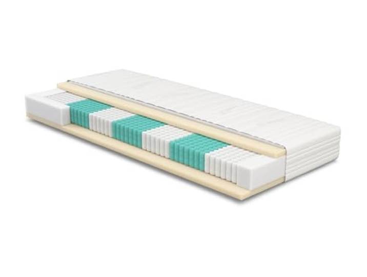 Meisterschlaf Matratze 75x200 cm - SERA H5 - Tencel - Orthopädische 7-Zonen - Höhe 22 cm - Ideal für Allergiker & Schwitzer - Tonnentaschen - Taschenfederkernmatratze 75x200