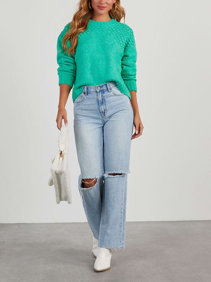Milan Kiss Pullover in Grün - M