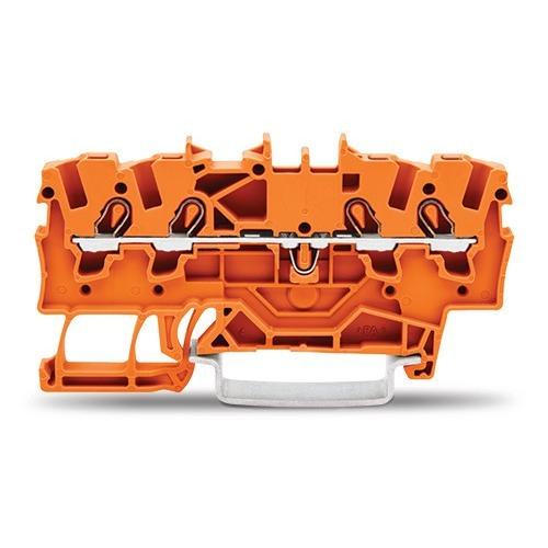 Wago Durchgangsklemme 4.2 mm Zugfeder Orange 2001-1402 100 St. (2001-1402) (2001-1402)