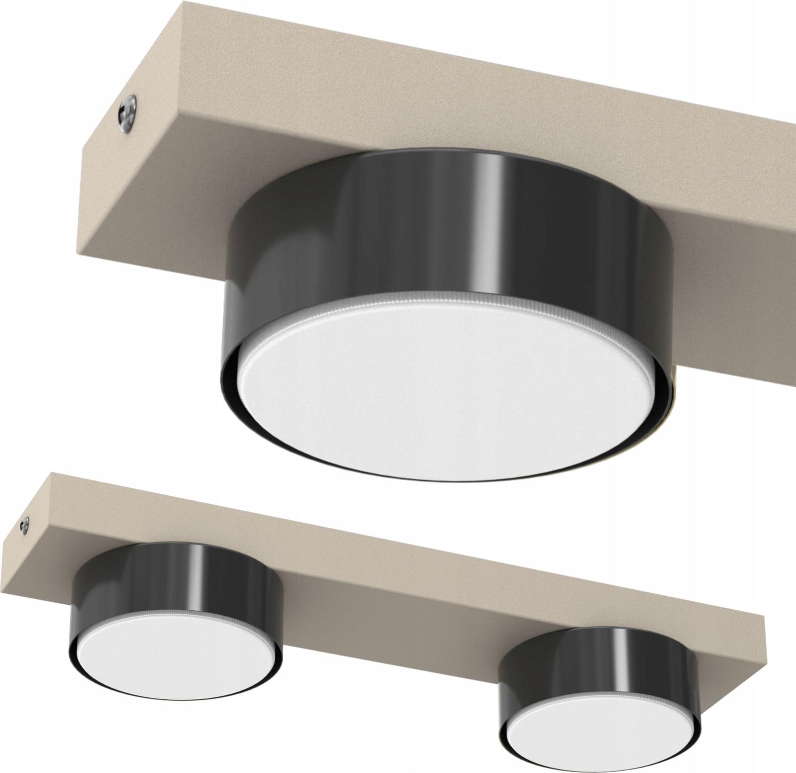 Moonlight LED plafondlamp LOFT met GX53 fitting en kasjmierafwerking, 2-lichts