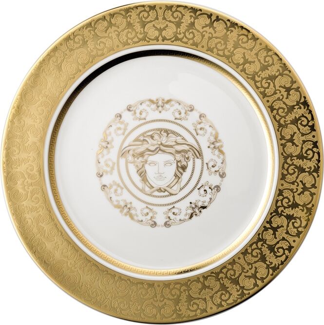 Versace Plato de presentación Medusa Gala . Dorado