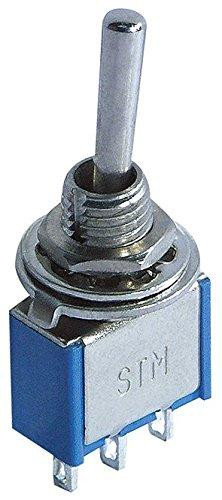 Dripio Miniatuur schakelaar, 250V/3A, 3-polig, aan/uit/aan
