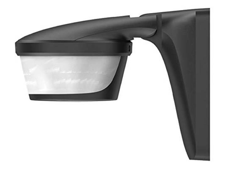 Theben 1010606 Luxa P220 BK bewegingsmelder voor wand- of plafondmontage, lichtbediening, 220°, max. 16 m, zwart, IP 55