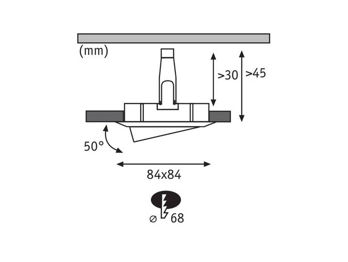 Paulmann Nova Plus 3er LED-Spot eckig, alu Plus, dimmbar, alu / grau / zink, für Wohn- / Esszimmer, Aluminium, Modern