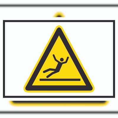 HB-Druck Achtung Rutschgefahr Symbol A1 (594x841mm) Schild