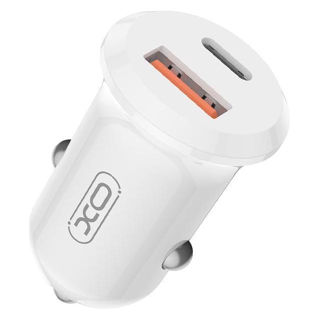 xO car charger CC69 PD 30W QC 1x USB 1x USB-C white (58822780)