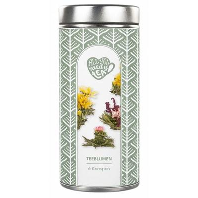 Teeblumen-Mix Flower Fantasy, Dose mit Booklet, 6 Teeblumen