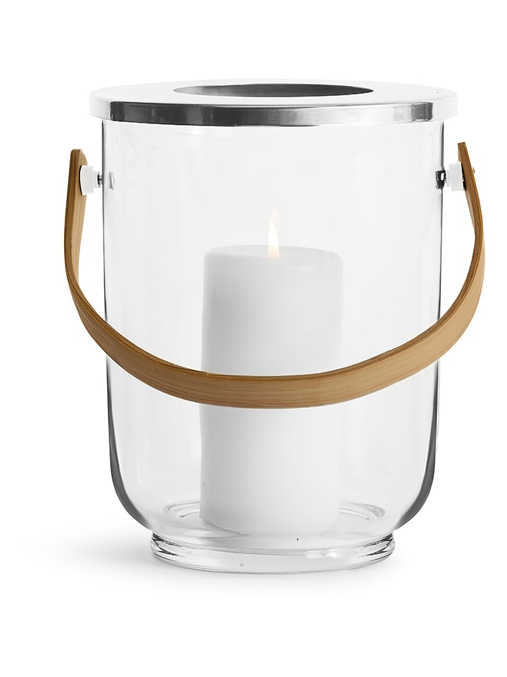Sagaform Windlicht ''Nature'' in Beige - (H)32 x Ø 19 cm - onesize
