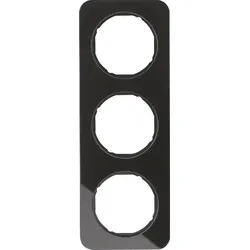 Berker Rahmen Glas/schwarz 3-fach 10132116