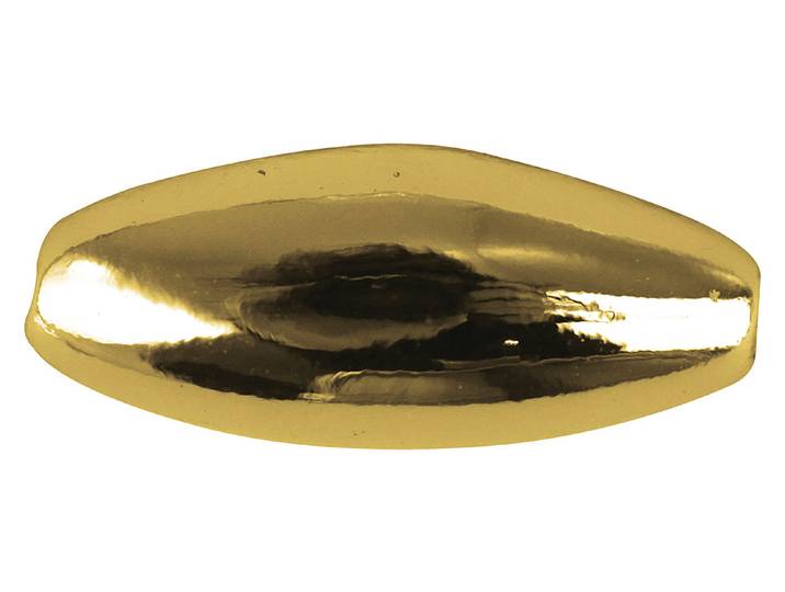 Rayher Plastik-Oliven Gold 6 × 3 mm 105 Stück